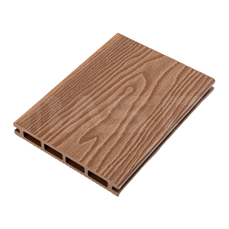 Non-Slip Durable UV Resistant 3D Deep Embossed Composite Decking Board 146mm x 21mm